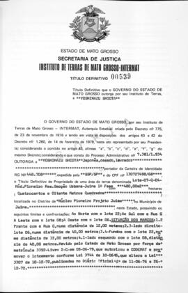 NÚMERO DO TÍTULO: 00539