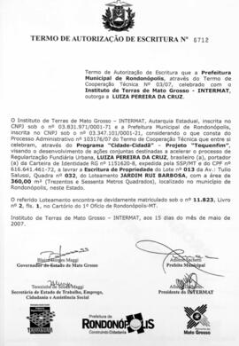 NÚMERO DO TERMO: 6712