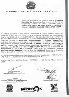 NÚMERO DO TERMO: 6750