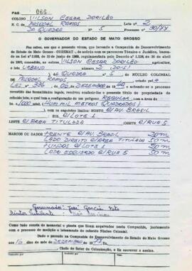 NÚMERO DO TÍTULO: SEM DADOS