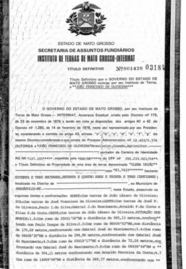 NÚMERO DO TÍTULO: 001428