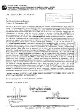 NÚMERO DA CERTIDÃO: 0078.2013