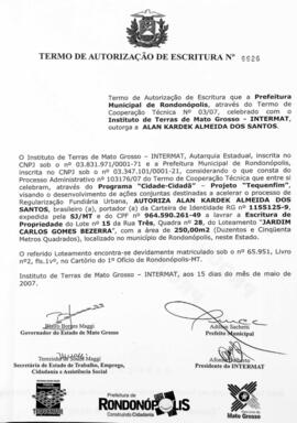 NÚMERO DO TERMO: 6626