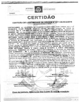 NÚMERO DA CERTIDÃO: 017.136-9CD.2018