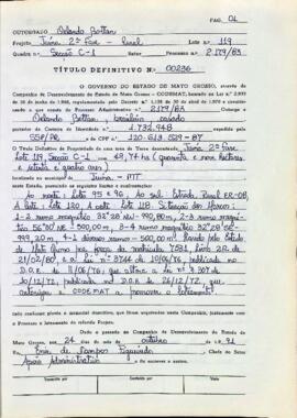 NÚMERO DO TÍTULO: 00236