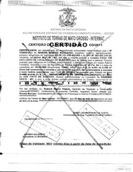NÚMERO DA CERTIDÃO: CD.2011