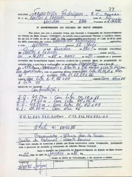 NÚMERO DO TÍTULO: 004036