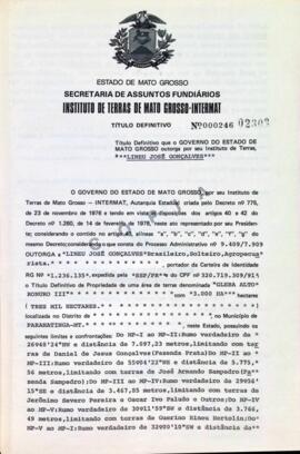 NÚMERO DO TÍTULO: 000246
