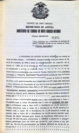 NÚMERO DO TÍTULO: 01971