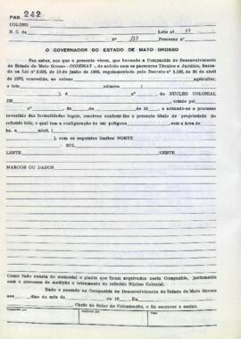 NÚMERO DO TÍTULO: SEM DADOS