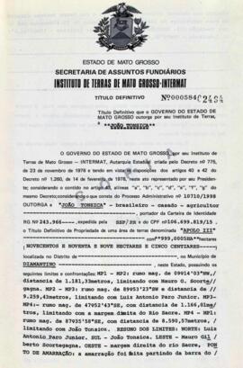 NÚMERO DO TÍTULO: 000584