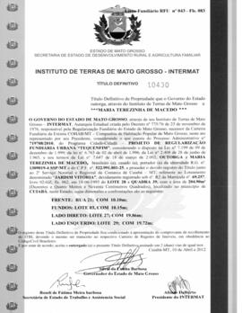 NÚMERO DO TÍTULO: 10430