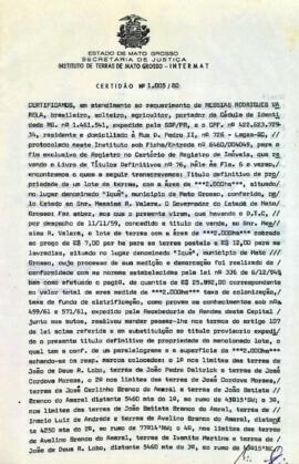 NÚMERO DA CERTIDÃO: 1.005.80