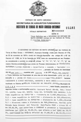 NÚMERO DO TÍTULO: 000069