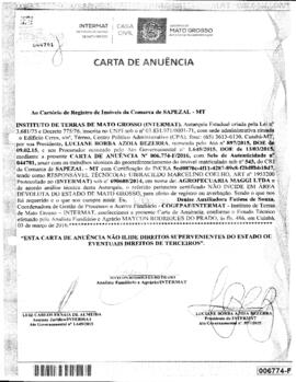NÚMERO DA CERTIDÃO: 006.774-F.2016
