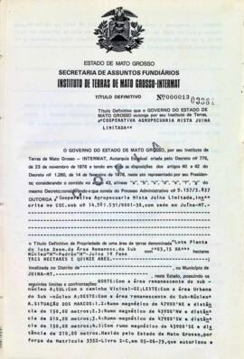 NÚMERO DO TÍTULO: 000013