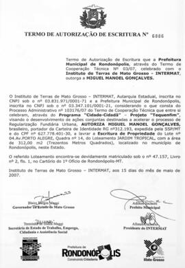 NÚMERO DO TERMO: 6886