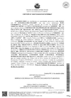 NÚMERO DA CERTIDÃO: 00627.2024