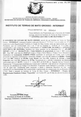 NÚMERO DO TÍTULO: 00454