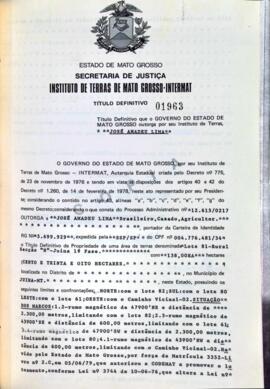 NÚMERO DO TÍTULO: 01963