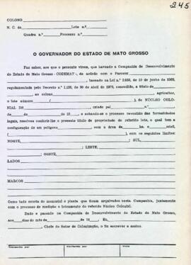 NÚMERO DO TÍTULO: SEM DADOS