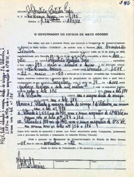 NÚMERO DO TÍTULO: SEM DADOS