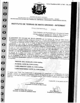 NÚMERO DO TÍTULO: 7969