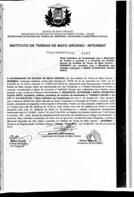 NÚMERO DO TÍTULO: 3347