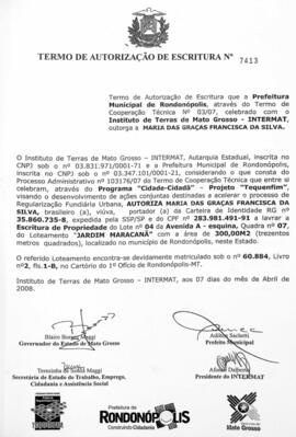 NÚMERO DO TERMO: 7413
