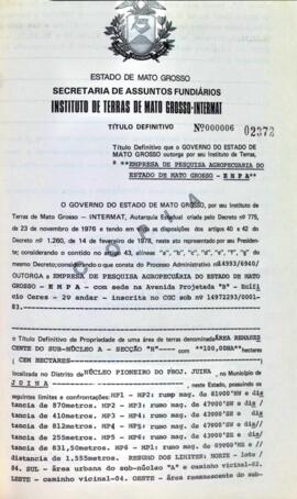 NÚMERO DO TÍTULO: 000006