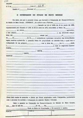 NÚMERO DO TÍTULO: SEM DADOS