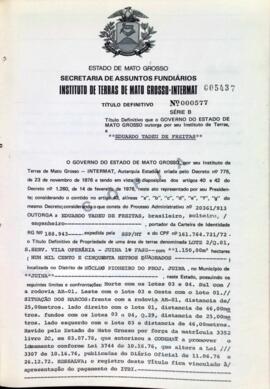 NÚMERO DO TÍTULO: 000577
