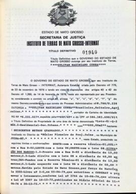 NÚMERO DO TÍTULO: 01940
