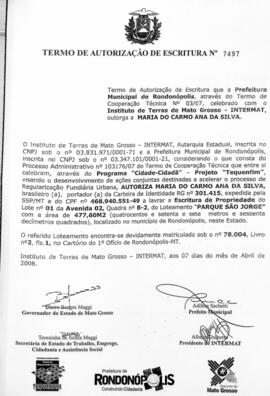 NÚMERO DO TERMO: 7497