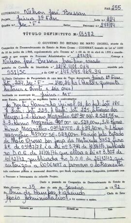 NÚMERO DO TÍTULO: 01382