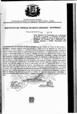 NÚMERO DO TÍTULO: 3373