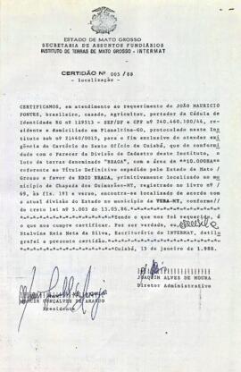 NÚMERO DA CERTIDÃO: 005.88