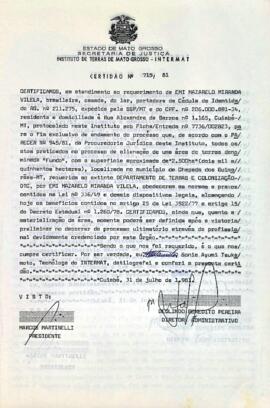 NÚMERO DA CERTIDÃO: 715.81