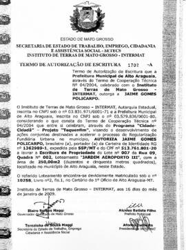 NÚMERO DO TERMO: 1702-A