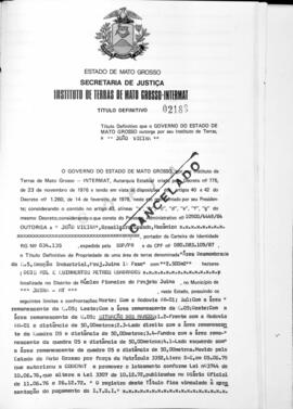 NÚMERO DO TÍTULO: 02188