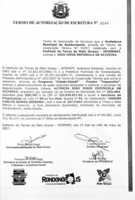 NÚMERO DO TERMO: 6544