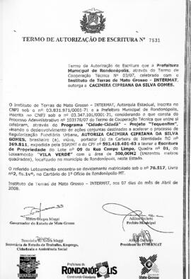 NÚMERO DO TERMO: SEM DADOS