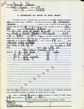 NÚMERO DO TÍTULO: SEM DADOS