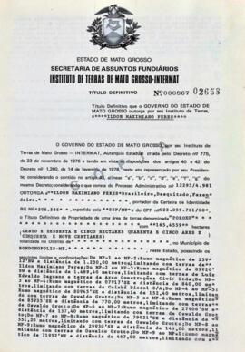 NÚMERO DO TÍTULO: 000867