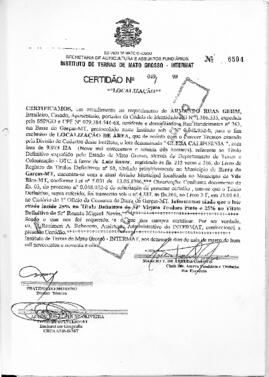 NÚMERO DA CERTIDÃO: 049.98