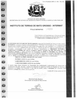 NÚMERO DO TÍTULO: 14206