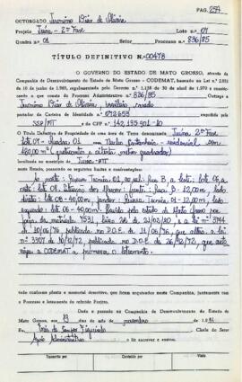 NÚMERO DO TÍTULO: 00478