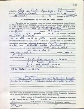 NÚMERO DO TÍTULO: SEM DADOS