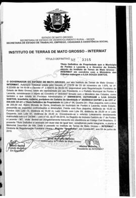 NÚMERO DO TÍTULO: 3355