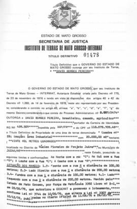 NÚMERO DO TÍTULO: 01478